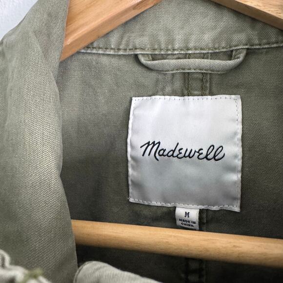 Madewell Jacket Women's Medium Green Passage Surplus Utility L2512 - Picture 5 of 8